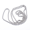 Tarnish Resistant 304 Stainless Steel Ball Chains CHS-R010-31-2