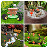 30Pcs 5 Styles Resin Hedgehog & Mushroom Display Decoration DJEW-TA0001-49-9