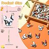 30Pcs 3 Colors Zinc Alloy Enamel Pendants ENAM-CJ0001-73-2