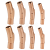 8Pcs 4 Styles Stainless Steel Bayonet Clasps STAS-DR0001-15RG-1