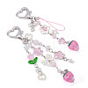 2Pcs 2 Stryles Lampwork and Acrylic Pendant Decorations HJEW-TA0001-36-2