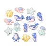 Ocean Theme Opaque Resin Cabochons RESI-K030-05-2