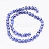 Natural Blue Spot Jasper Bead Strands G-F425-26-2