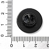 304 Stainless Steel Flat Round Brooch Brooch Base Settings STAS-S172-10B-B-3