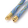 Nylon Cord Silder Bracelets MAK-C003-03G-19-3