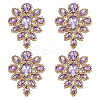 4Pcs Teardrop Shape Hotfix Rhinestone PATC-FG0002-25C-1