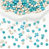 240pcs 4 Styles Synthetic Turquoise Beads TURQ-AR0001-42-1
