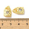Brass Micro Pave Cubic Zirconia Pendants KK-H461-06G-03-3