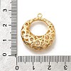 Brass with Cubic Zirconia Pendants KK-E792-10G-3