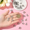 25Pcs 5 Styles Plastic with Resin Rhinestone Pendants FIND-YW0009-87-3