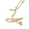304 Stainless Steel Pendant Necklaces LS-NJEW-H029-02G-Y-1
