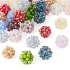 36Pcs 12 Colors Handmade Glass Woven Beads WOVE-TA0001-08-3
