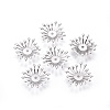 Non-Tarnish Multi-Petal 316 Surgical Stainless Steel Bead Caps LS-STAS-G196-03P-1