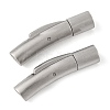 Tarnish Resistant Column 304 Stainless Steel Matte Bayonet Necklace Clasps LS-STAS-I013-4mm-A-2