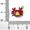 304 Stainless Steel Enamel Pendants X-STAS-I355-11G-07-3