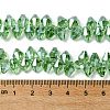Transparent Electroplate Glass Beads Strands GLAA-K064-06A-HR03-4