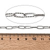 304 Stainless Steel Textured Paperclip Chains CHS-P029-01P-2