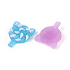 Luminous & Frosted Transparent Resin Cabochons X-RESI-T026-07M-2