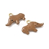 304 Stainless Steel Enamel Pendants STAS-I346-31G-2