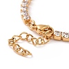 304 Stainless Steel Rhinestone Strass Chain Bracelets STAS-B021-14G-4