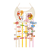 1Pc Arch/Cat Shape Wood Wall Mounted Jewelry Organizer DIY-PH0022-99B-7
