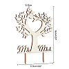 Cake Toppers Wooden Bird Tree Cake Topper for Rustic Wedding Anniversary Party Cake Decoration Supplies WOOD-WH0015-31-2