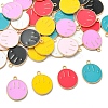 35Pcs 7 Styles Alloy Enamel Pendants ENAM-YW0008-01-1
