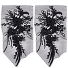 3D Flower Polyester Embroidery Sew on Appliques PATC-WH0008-48B-1