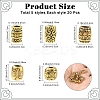 100Pcs 5 Styles Tibetan Style Alloy Beads TIBEB-YW0001-37-2