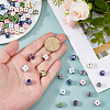 72Pcs 6 Colors Handmade Porcelain Beads PORC-DC0001-12-3