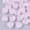 Transparent Spray Painted Glass Beads GLAA-N035-02-A02-1