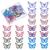 24Pcs 6 Colors Spray Painted 430 Stainless Steel Pendants STAS-HS0001-34A-1