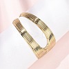 304 Stainless Steel Cuff Bangles for Women BJEW-B150-02G-1