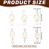 30Pcs 2 Styles Natural Cultured Freshwater Pearl Bead Links Connectors FIND-PH0021-35-2