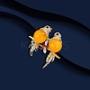 Magpie Alloy Rhinestone Brooches for Backpack Clothes LS-PW-WG4E8D5-01-4