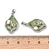 Brass Enamel Pendants KK-B129-25P-01-3