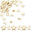 40Pcs 2 Style Brass Beads KK-GO0001-04-1