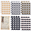 10Pcs 5 Colors Retro Hot Stamping Paper Photo Corner Self-Adhesive Stickers AJEW-CP0003-78-1