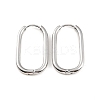 Non-Tarnish 304 Stainless Steel Oval Hoop Earrings EJEW-M218-02B-P-1