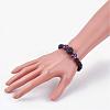 Natural Amethyst Stretch Bracelets BJEW-JB03159-05-3