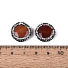 Natural Agate Rhinestone Beads G-Q487-03C-3