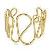 PVD Vacuum Plating 202 Stainless Steel Wiggle Ring Open Cuff Bangles for Women BJEW-M317-01D-G-2
