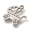 201 Stainless Steel Pendants STAS-R136-27P-2