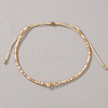 Bohemian Style Handmade Glass Seed Beaded Braided Bead Bracelets for Women TS0574-1-1