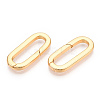 Brass Spring Gate Rings KK-WH20009-01G-2