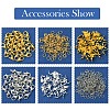 DIY Zinc Alloy Lobster Claw Clasps & 304 Stainless Steel Open Jump Rings & Brass Bead Tips Making Findings Kits DIY-FS0006-92-2