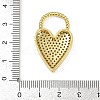 Brass Micro Pave Cubic Zirconia Pendants KK-M322-40G-3