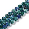 Natural Sesame Jasper Dyed Beads Strands G-H057-A21-08-1