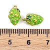 Brass Enamel Charms KK-L231-21G-05-3