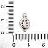 Brass Micro Pave Colorful Cubic Zirconia Links KK-D356-18P-3
